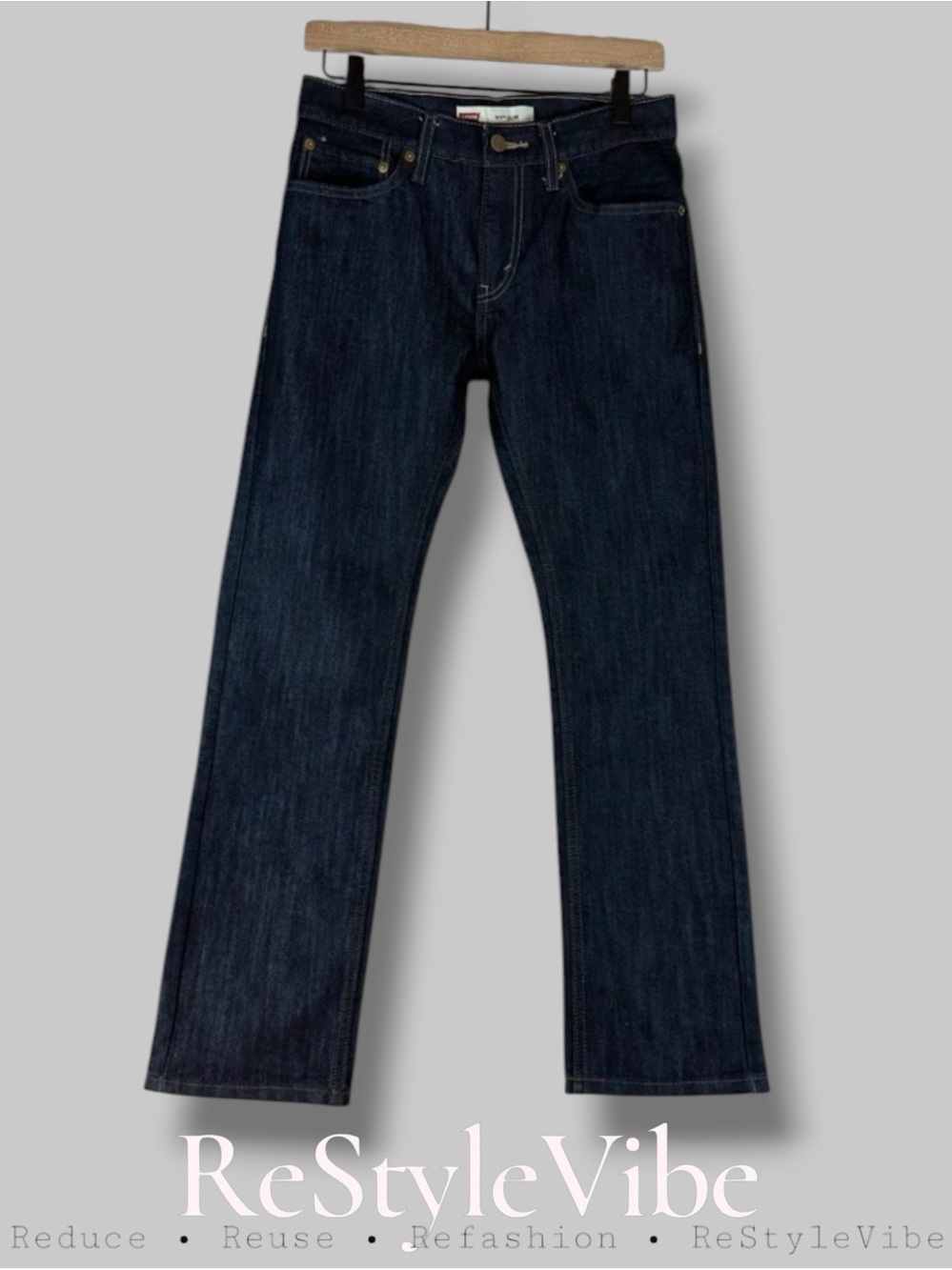 LEVI’S Youth Boys Size 16 Regular 28x28 Denim Jeans 511 Slim Fit Red Tab